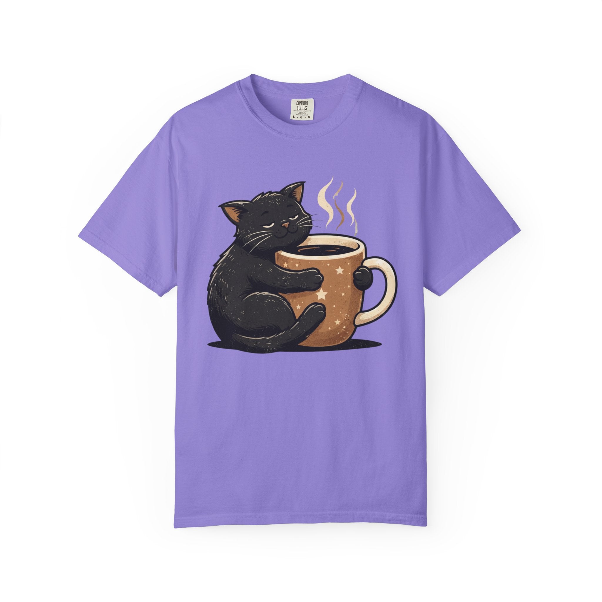 Cat Hugging Coffee Mug T-Shirt