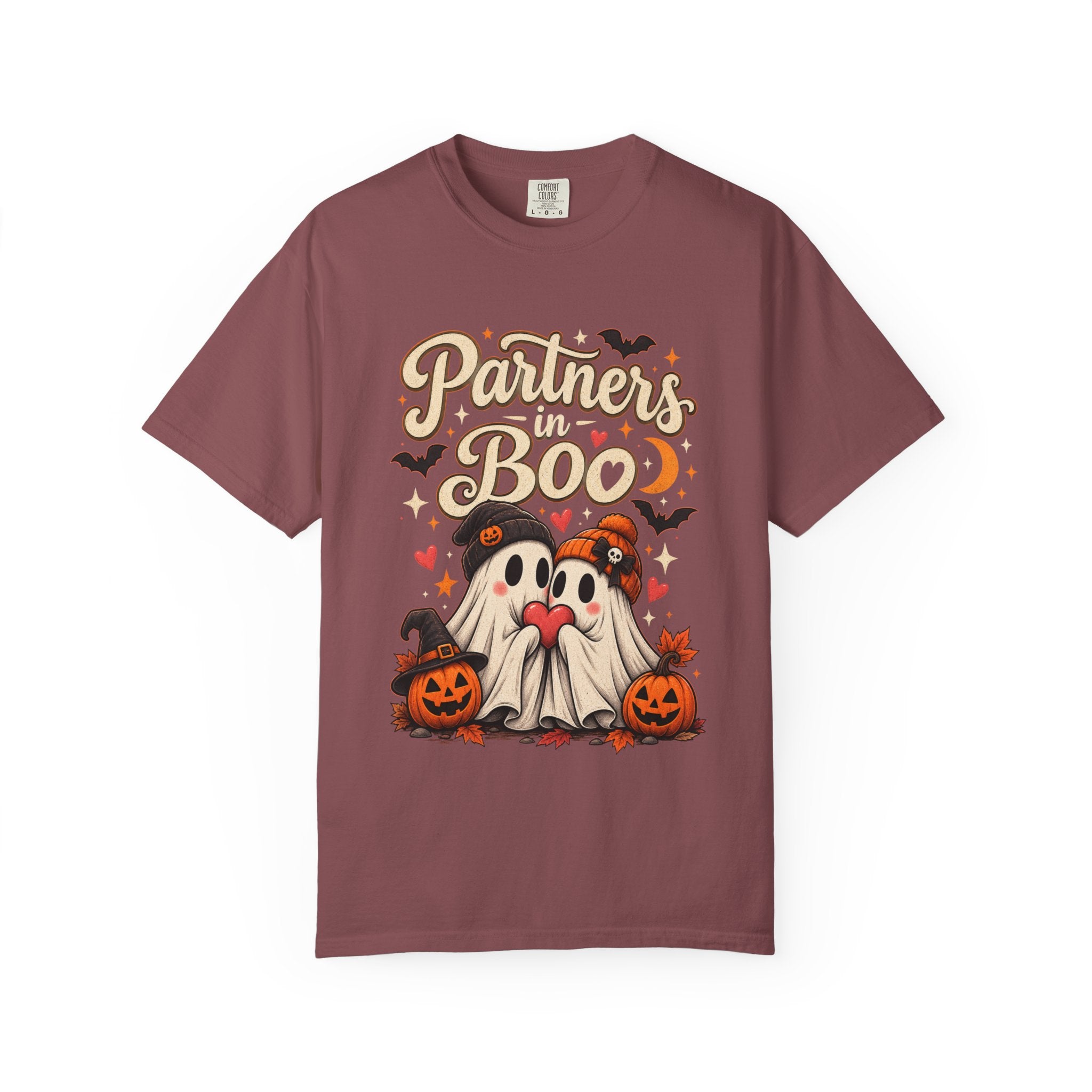 Partners in Boo T-Shirt — Cute Halloween Gnome Couple Tee