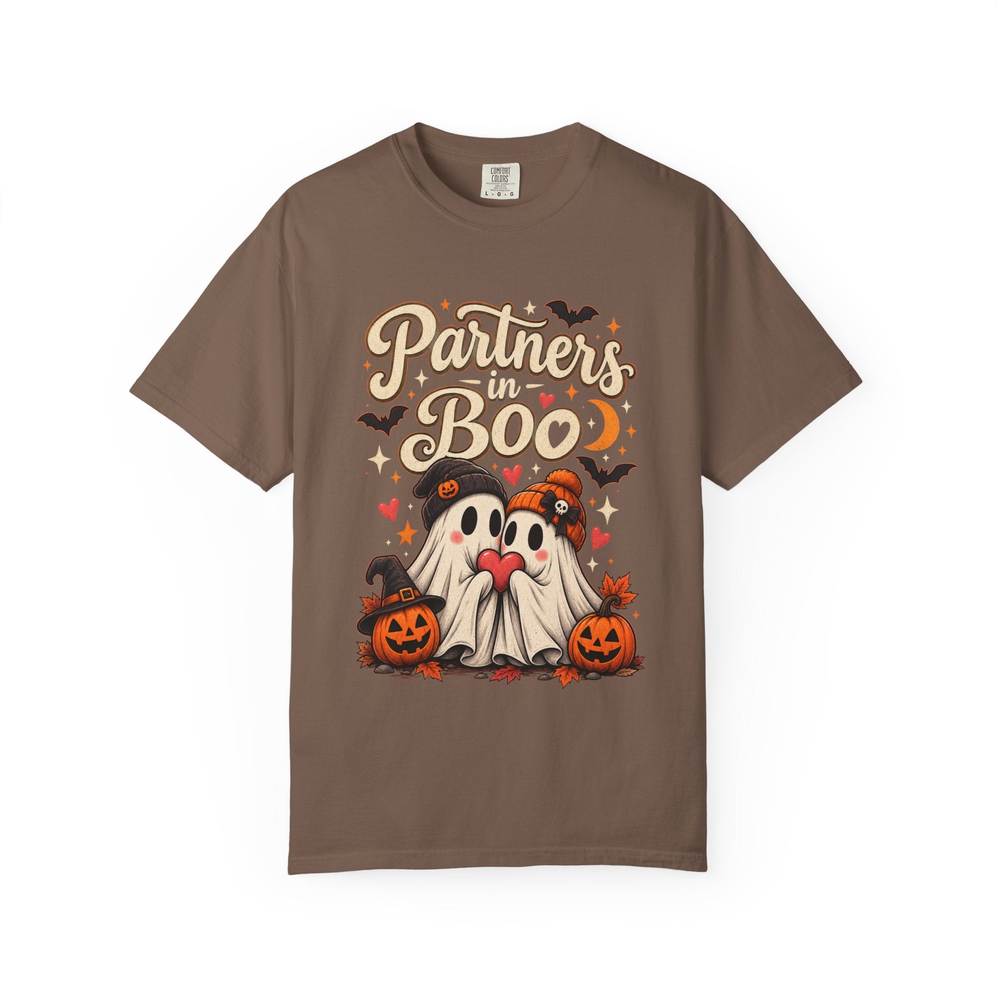 Partners in Boo T-Shirt — Cute Halloween Gnome Couple Tee