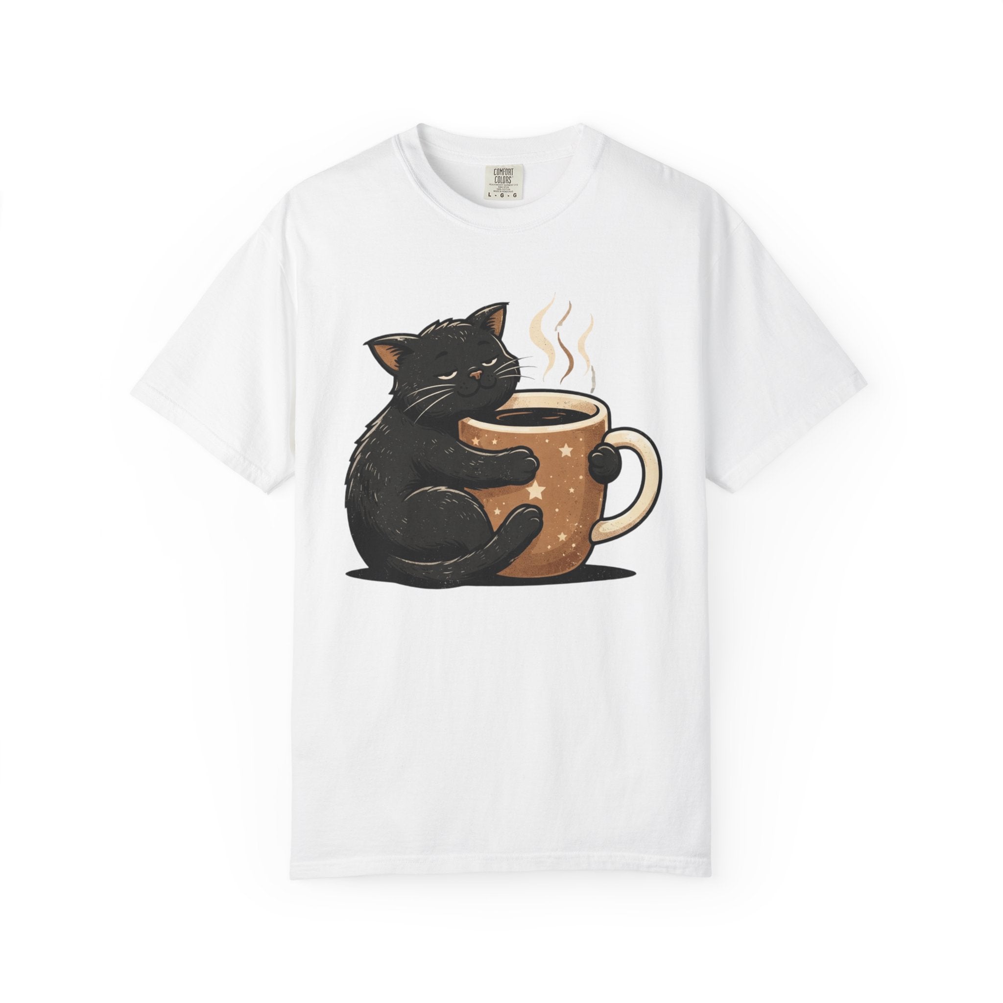 Cat Hugging Coffee Mug T-Shirt