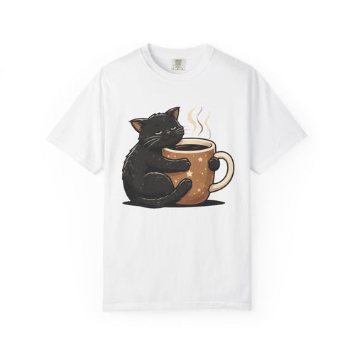 Cat Hugging Coffee Mug T-Shirt