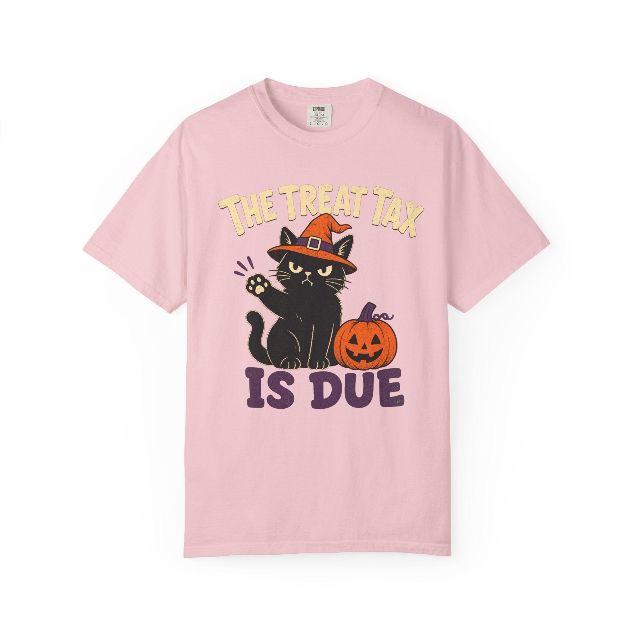 The Treat Tax Is Due Halloween Cat T-Shirt