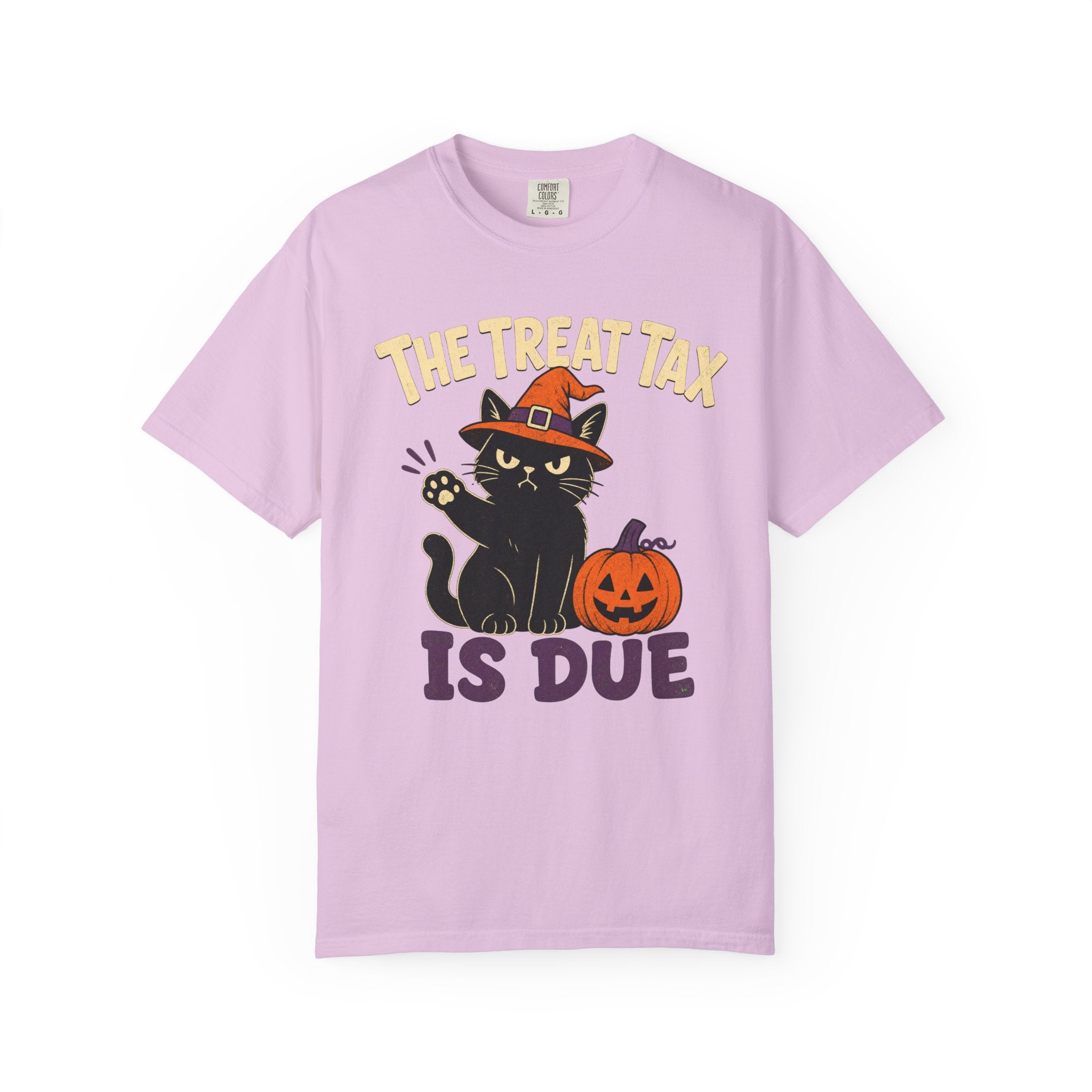 The Treat Tax Is Due Halloween Cat T-Shirt