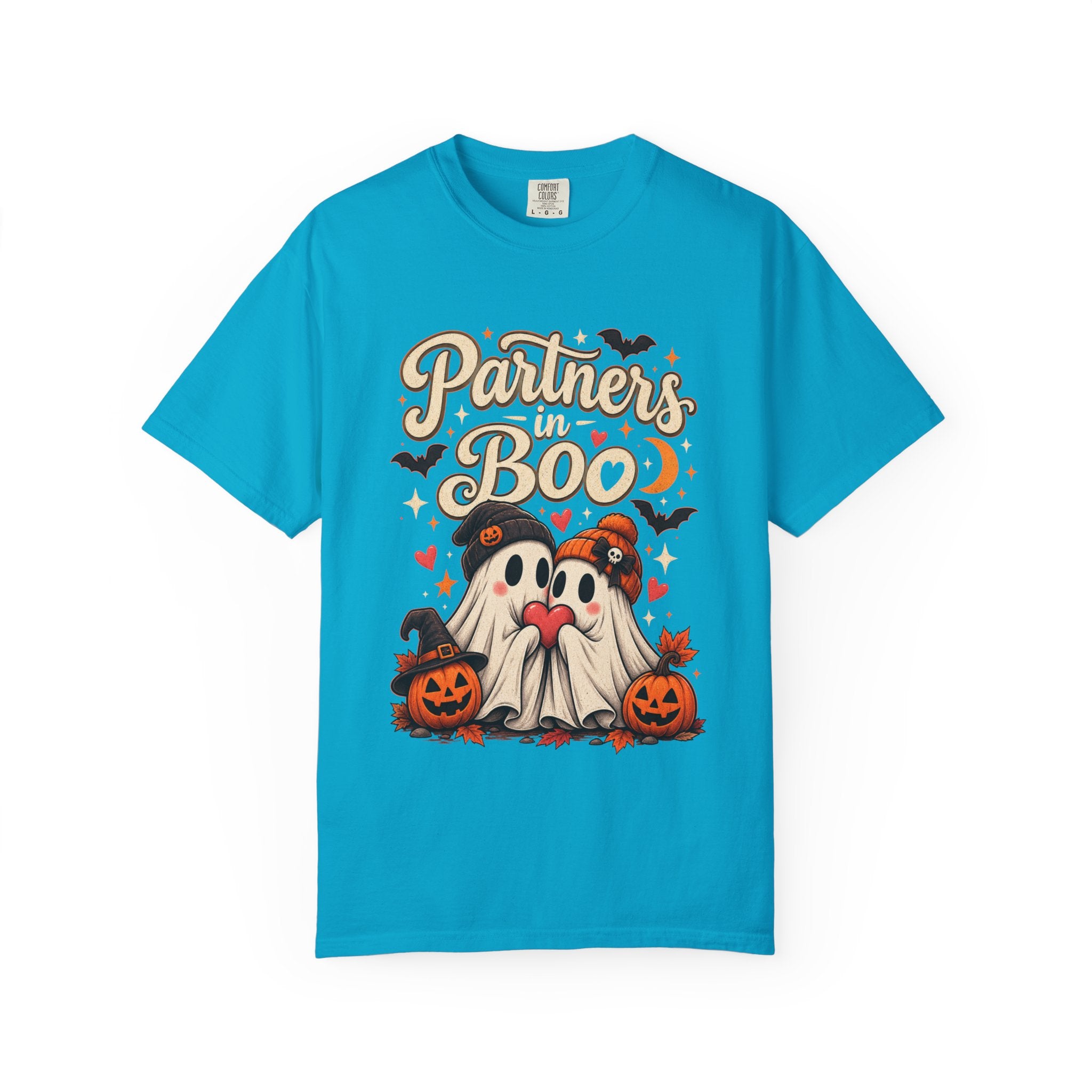 Partners in Boo T-Shirt — Cute Halloween Gnome Couple Tee