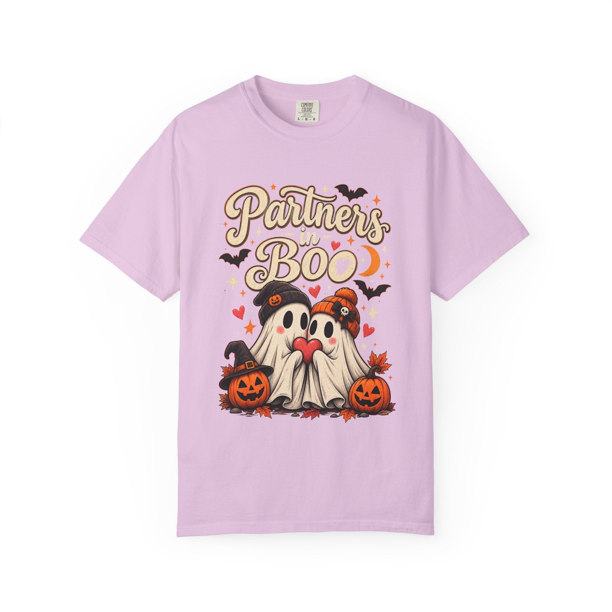 Partners in Boo T-Shirt — Cute Halloween Gnome Couple Tee