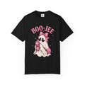 Boo-Jee Cute Ghost Tee — Pink Halloween Graphic T-Shirt