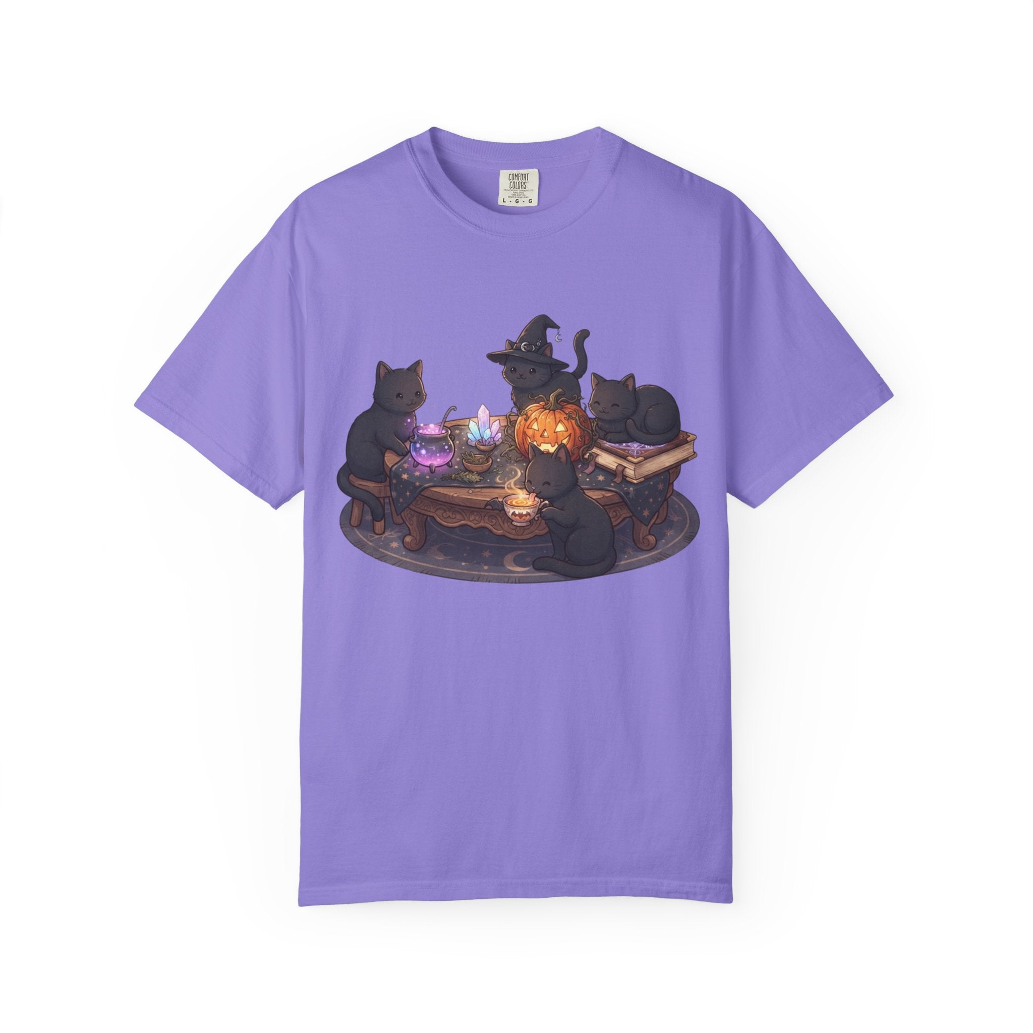 Witch Cats Potion T-Shirt — Halloween Black Cat Magic Tee