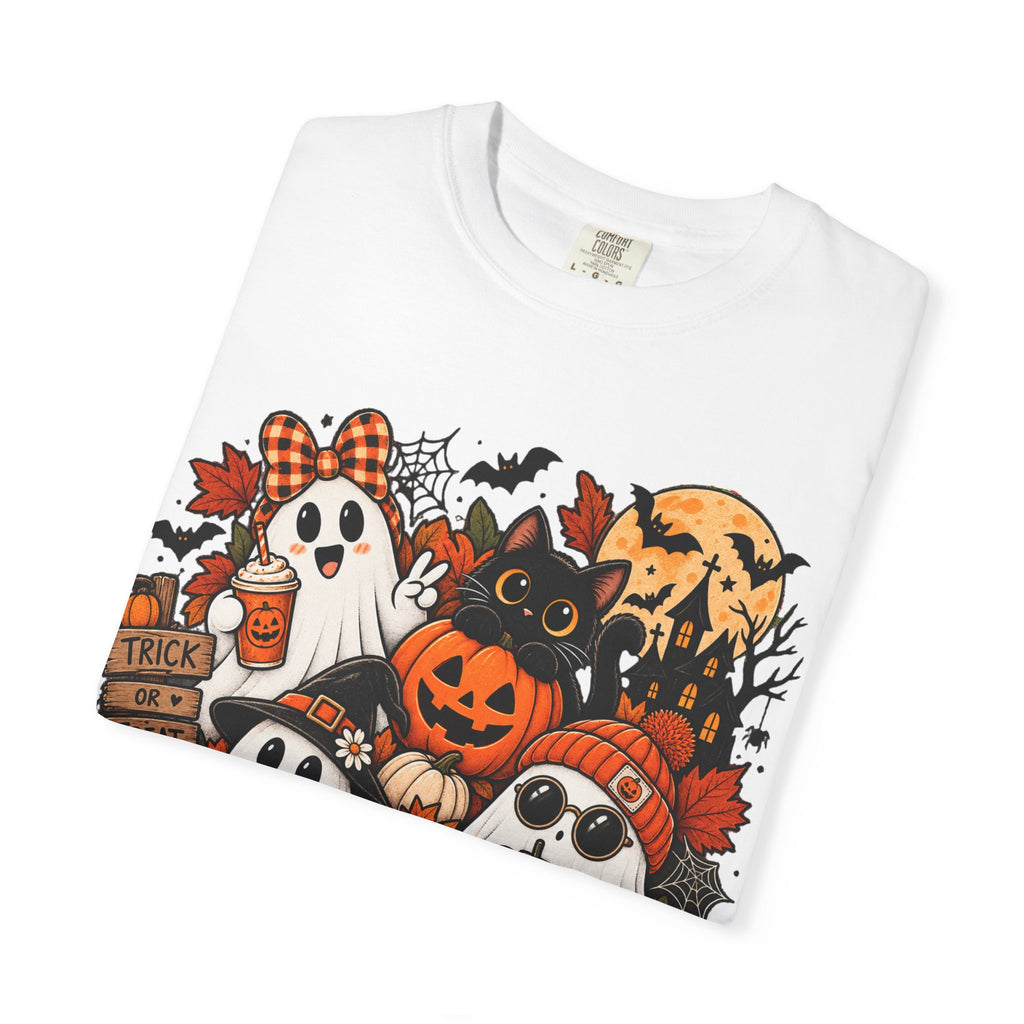 Halloween Ghosts & Pumpkins T-Shirt — Cute Spooky Haunted Night Tee
