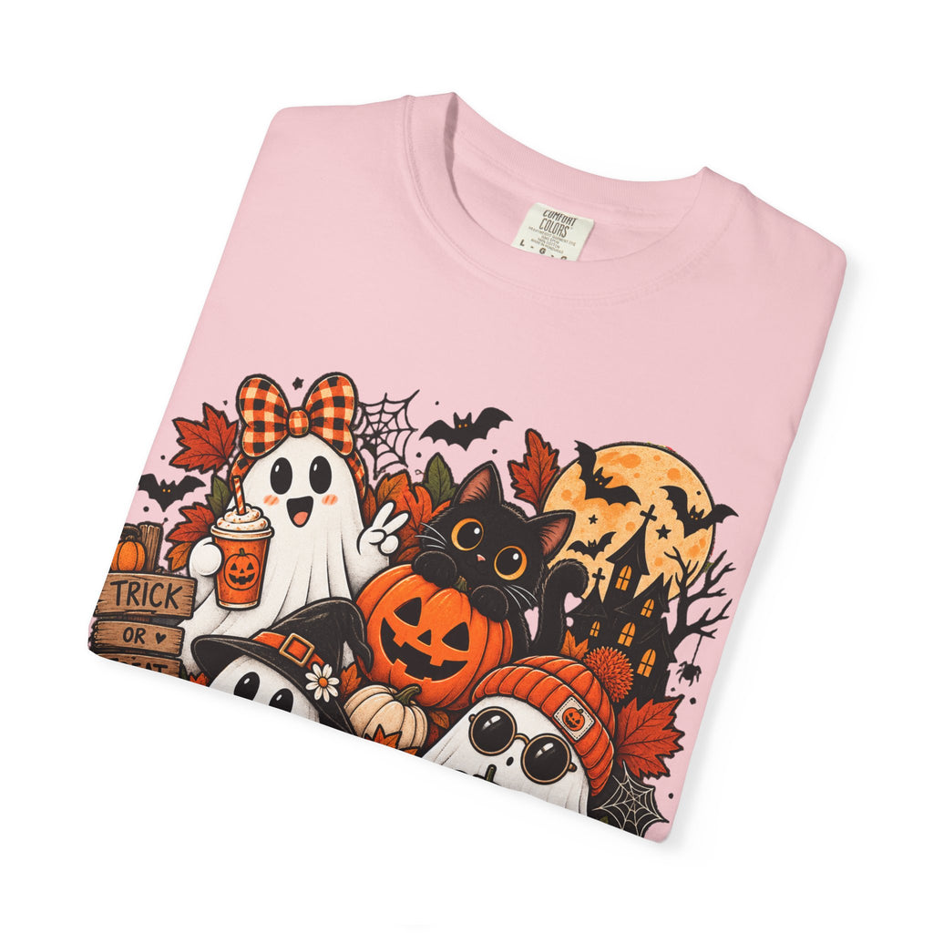 Halloween Ghosts & Pumpkins T-Shirt — Cute Spooky Haunted Night Tee
