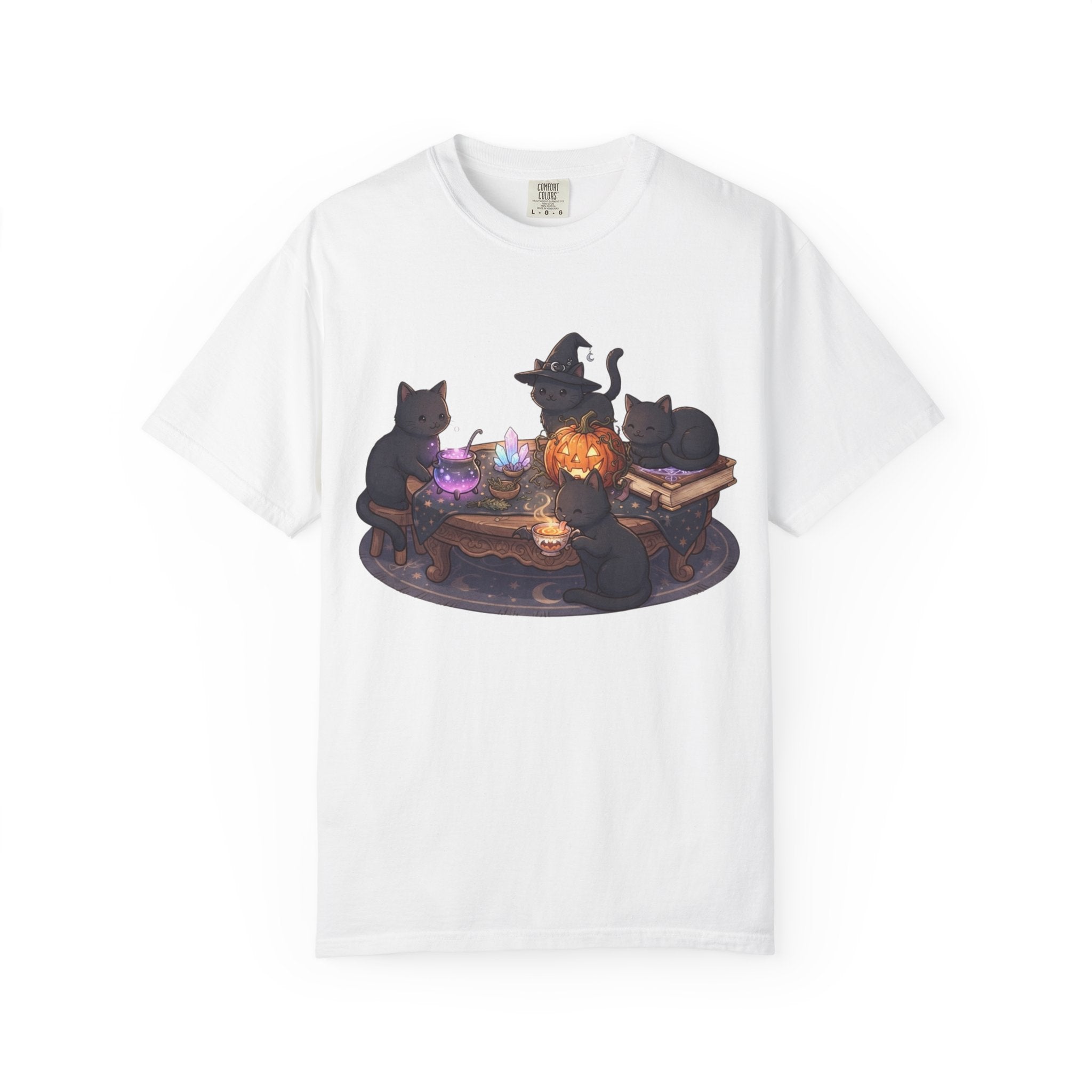 Witch Cats Potion T-Shirt — Halloween Black Cat Magic Tee