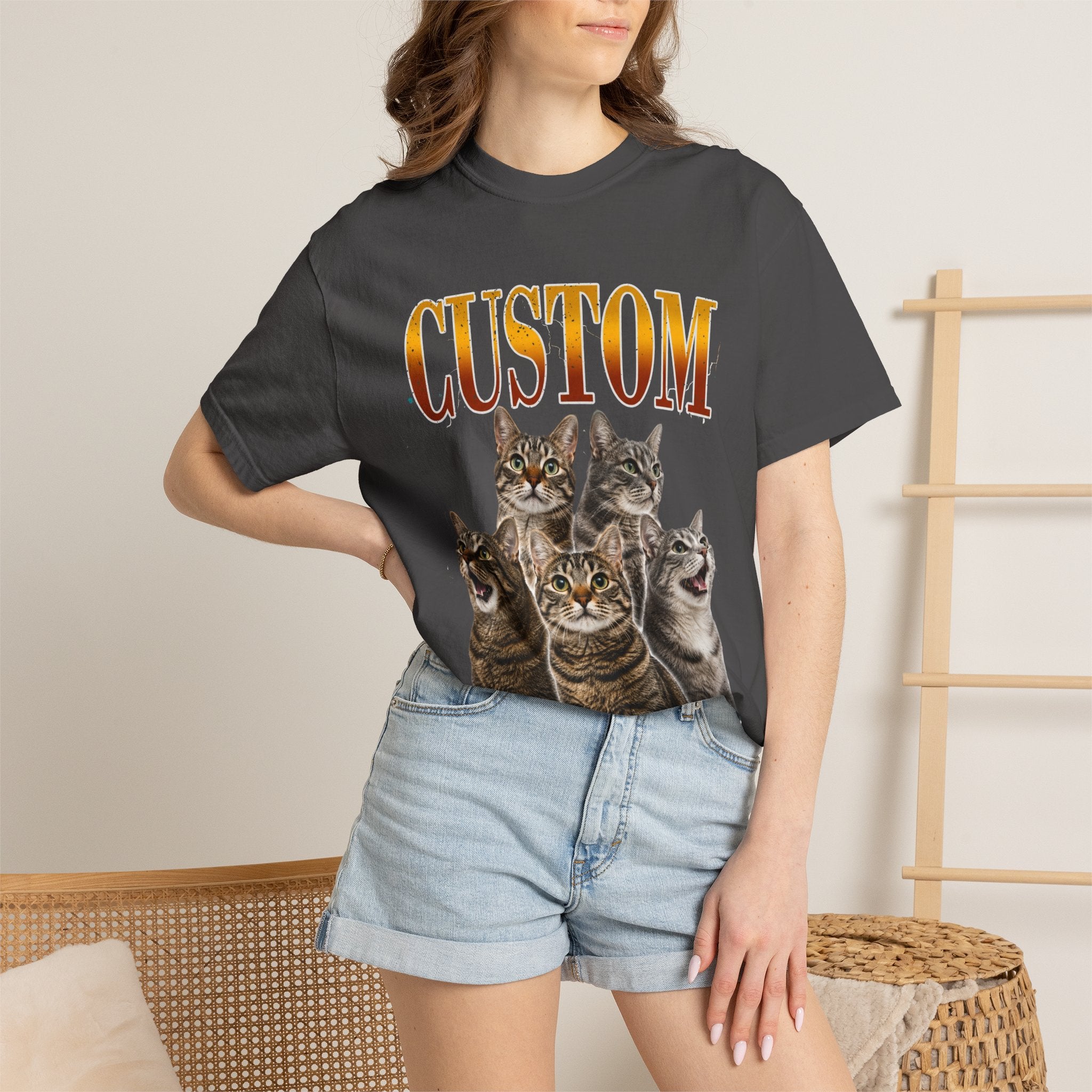 Custom T-shirt | Vintage Cat T-Shirt, Crazy Cat Lady Tee, Cat Mom Gift, Cat Dad Gift, Cat Lover Gift for Cat People