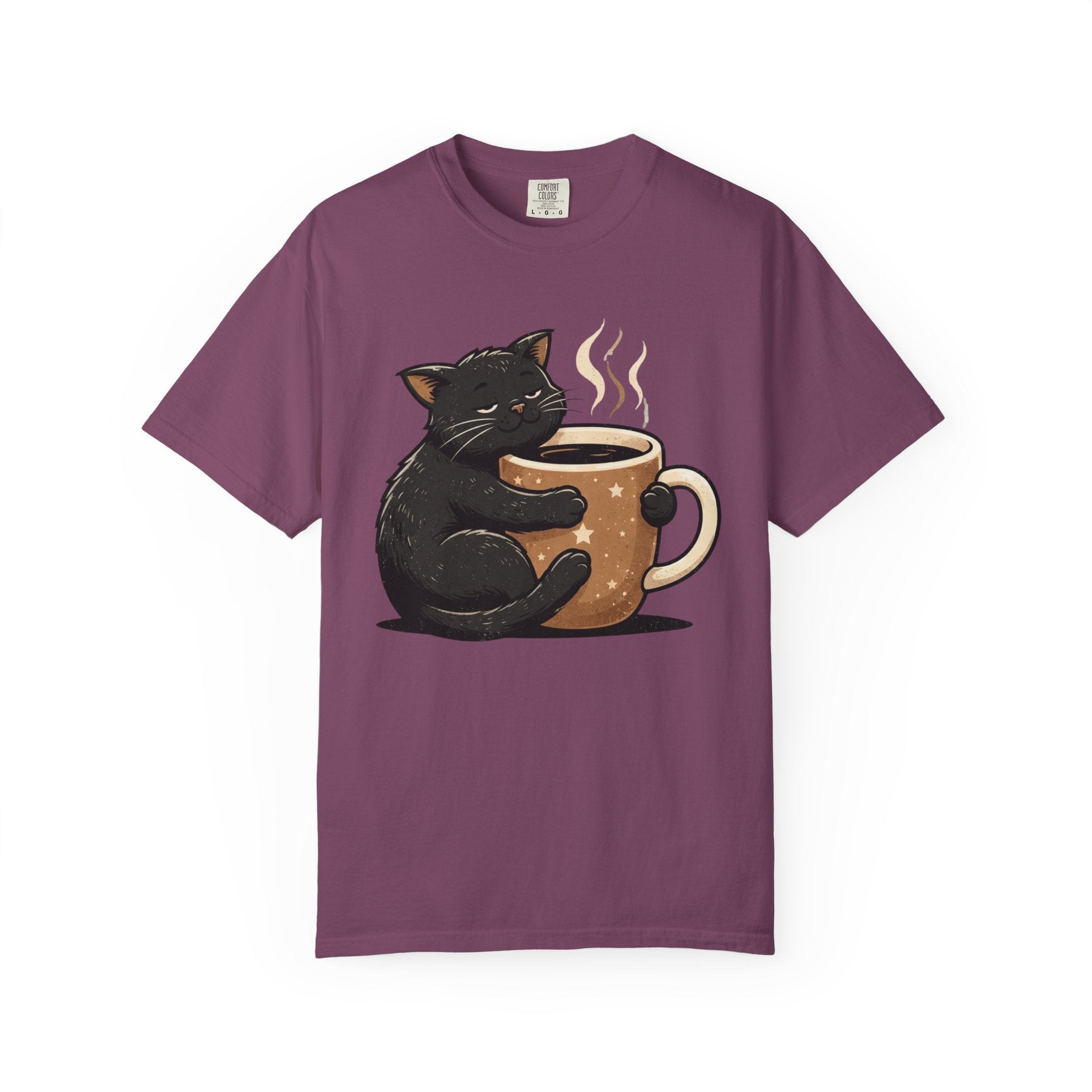 Cat Hugging Coffee Mug T-Shirt