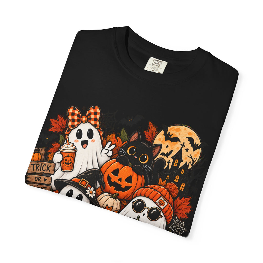 Halloween Ghosts & Pumpkins T-Shirt — Cute Spooky Haunted Night Tee