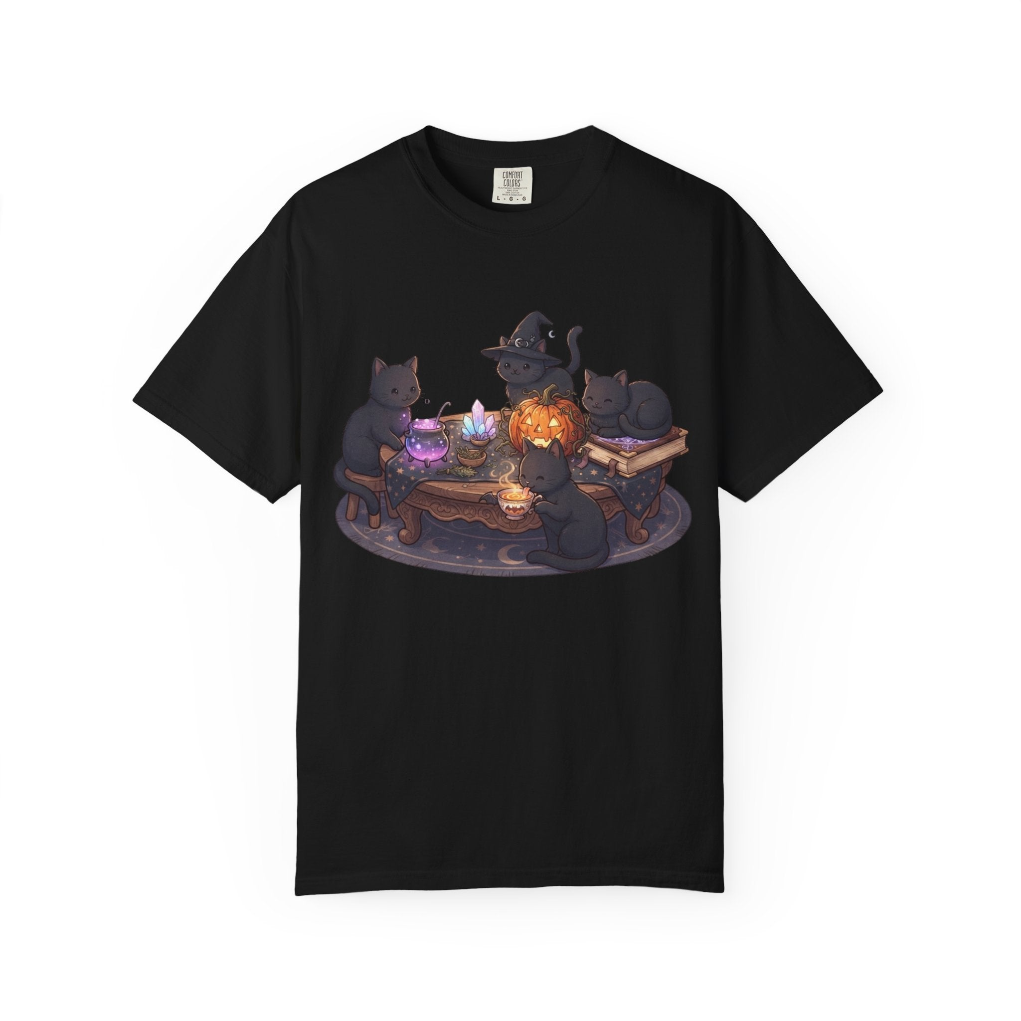 Witch Cats Potion T-Shirt — Halloween Black Cat Magic Tee