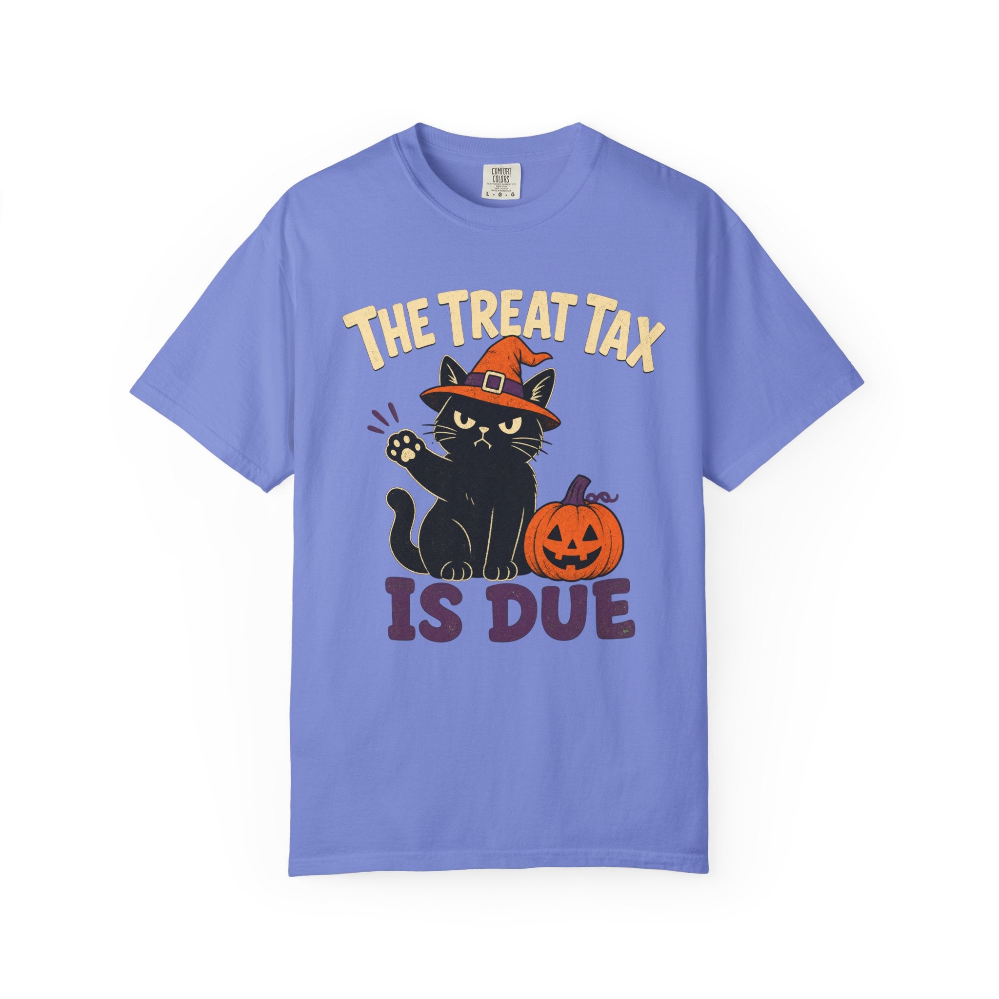 The Treat Tax Is Due Halloween Cat T-Shirt