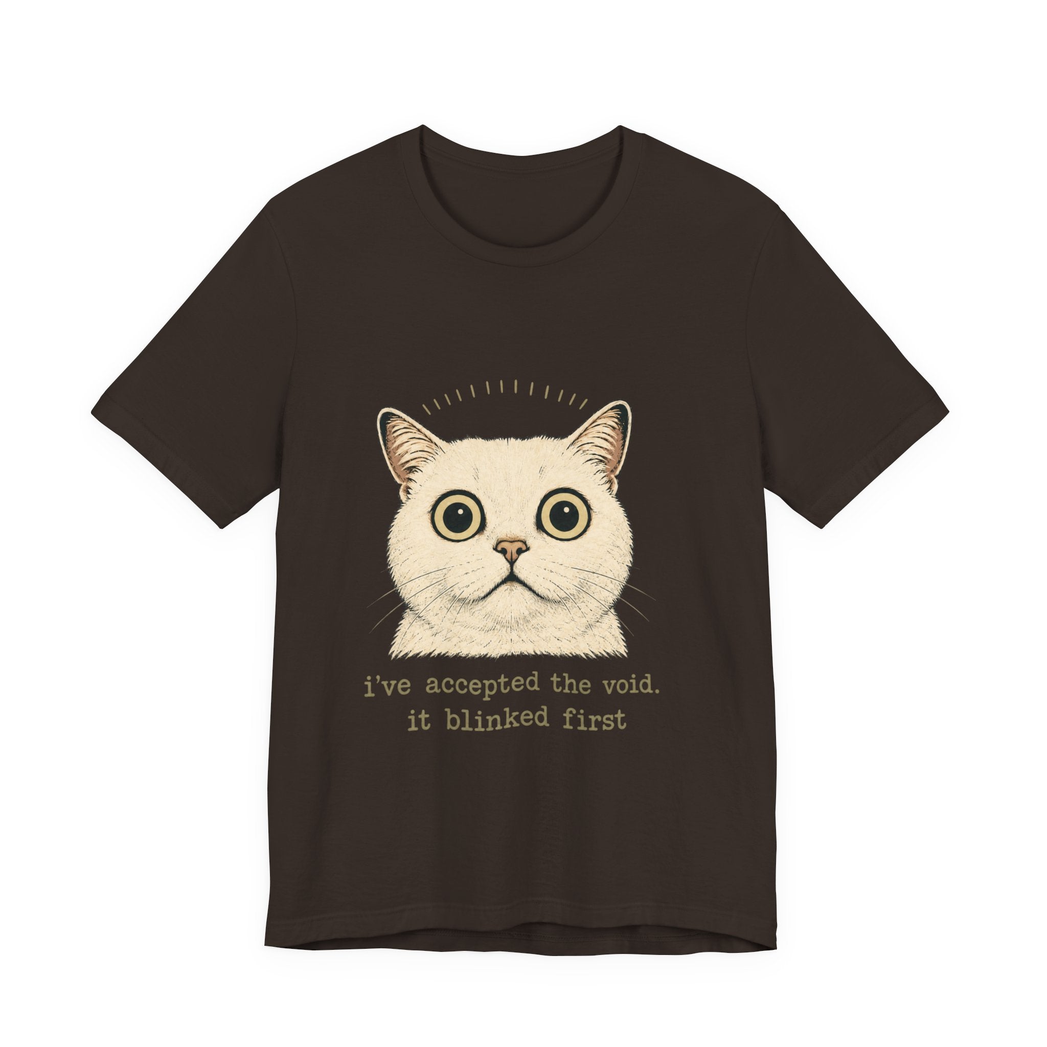 Cute cat Halloween T-shirt with funny text, perfect for cat lovers and spooky season gifts.