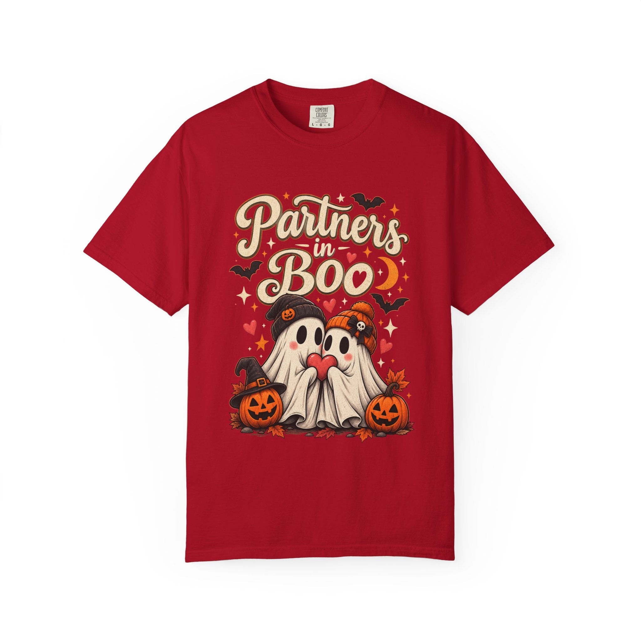 Partners in Boo T-Shirt — Cute Halloween Gnome Couple Tee