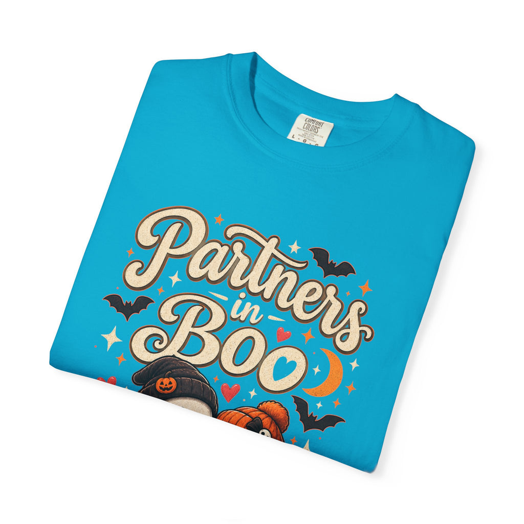 Partners in Boo T-Shirt — Cute Halloween Gnome Couple Tee