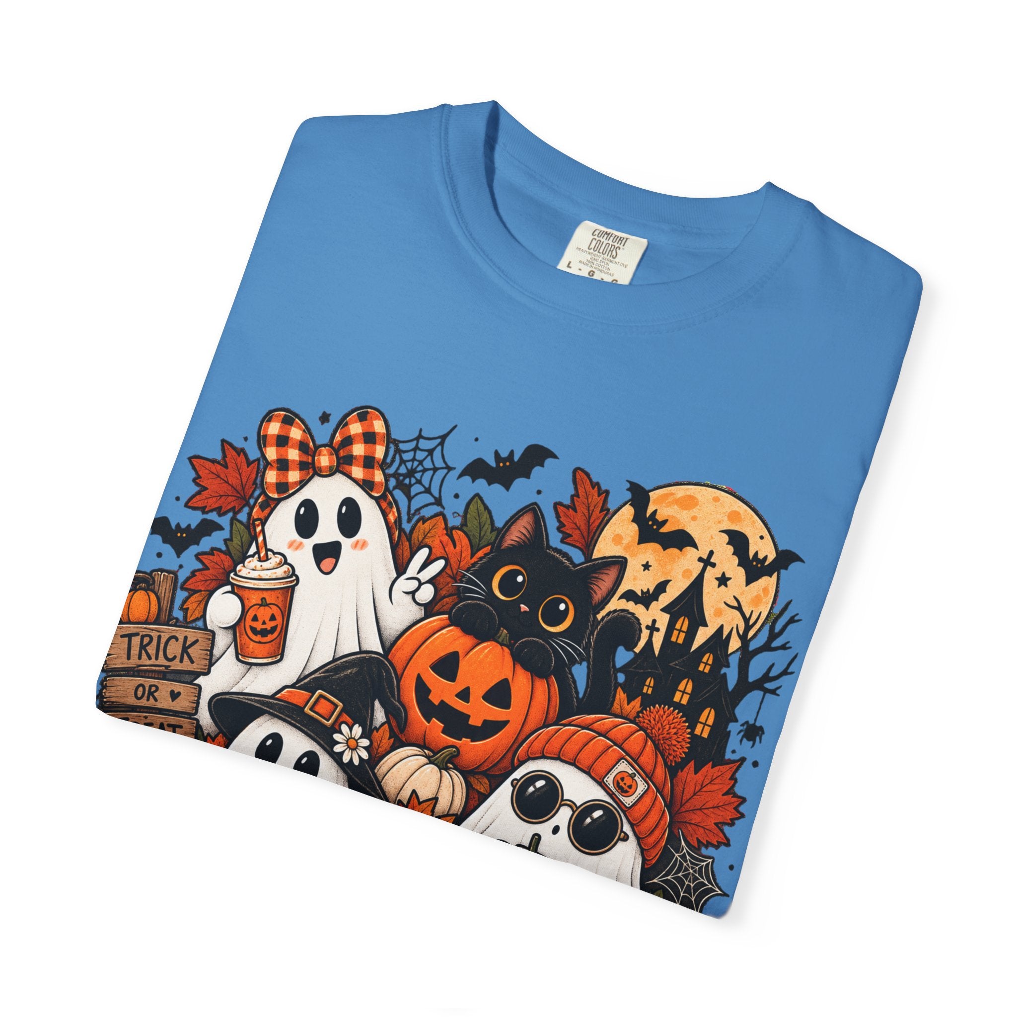 Halloween Ghosts & Pumpkins T-Shirt — Cute Spooky Haunted Night Tee