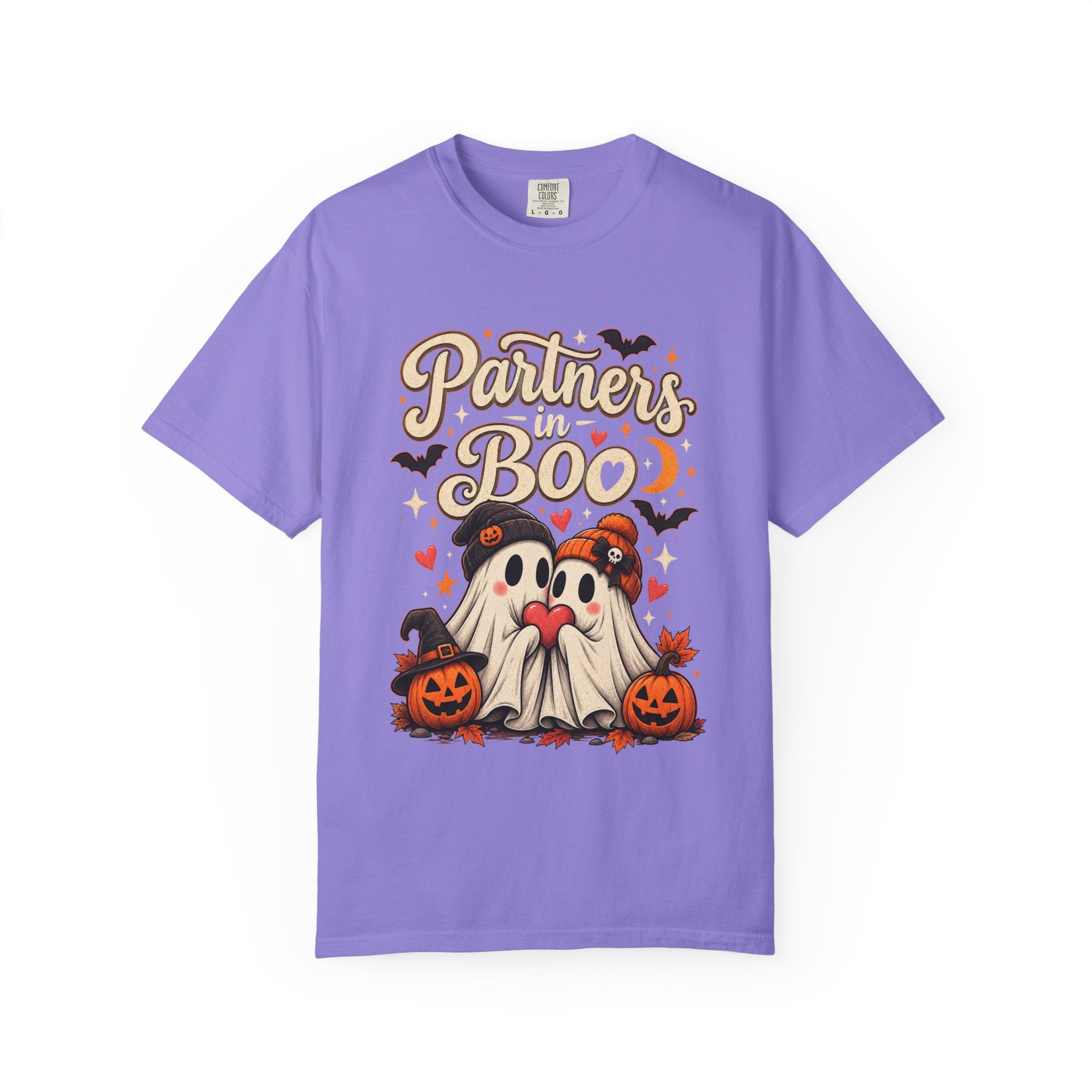 Partners in Boo T-Shirt — Cute Halloween Gnome Couple Tee