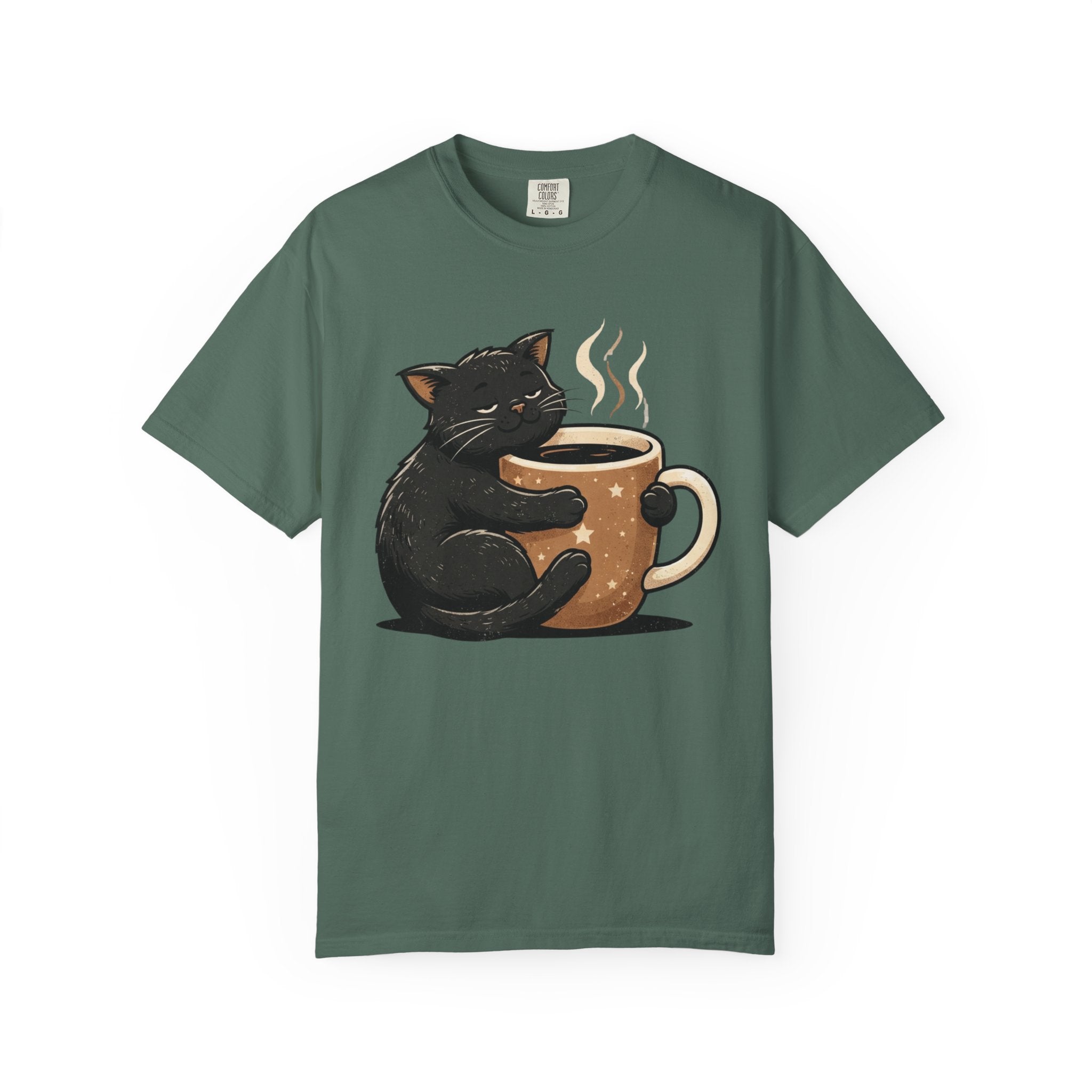 Cat Hugging Coffee Mug T-Shirt