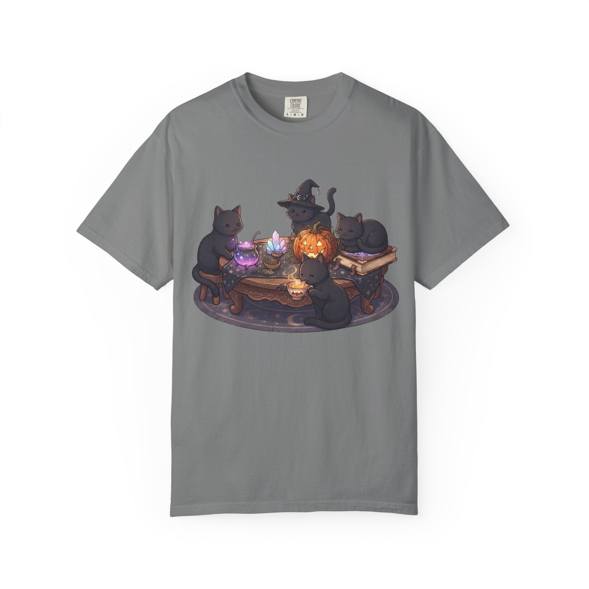 Witch Cats Potion T-Shirt — Halloween Black Cat Magic Tee