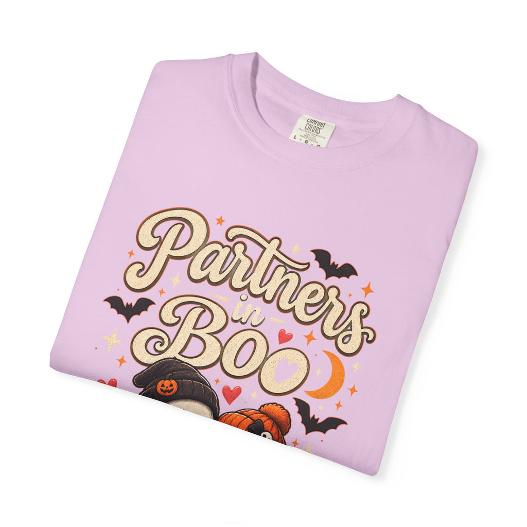 Partners in Boo T-Shirt — Cute Halloween Gnome Couple Tee