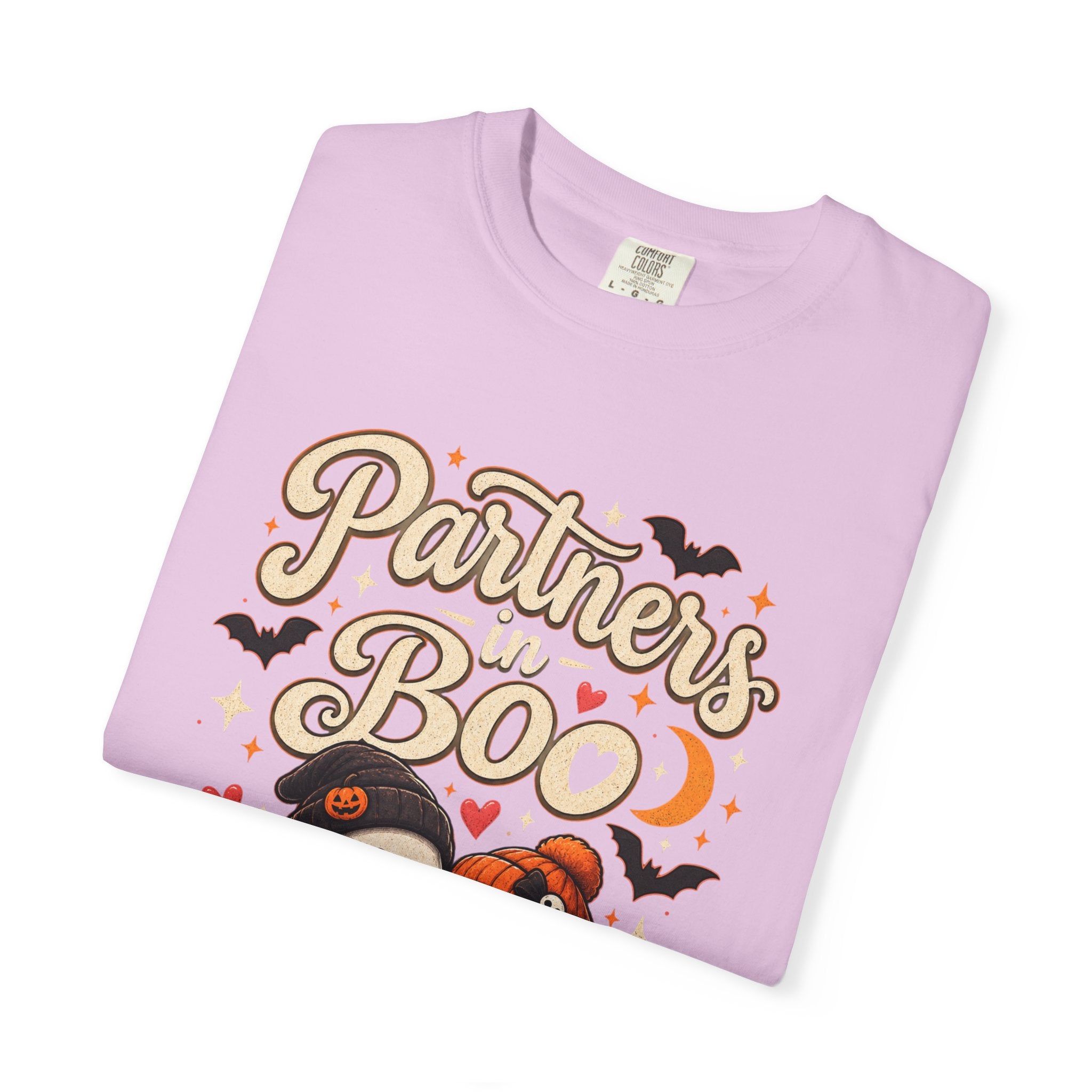 Partners in Boo T-Shirt — Cute Halloween Gnome Couple Tee