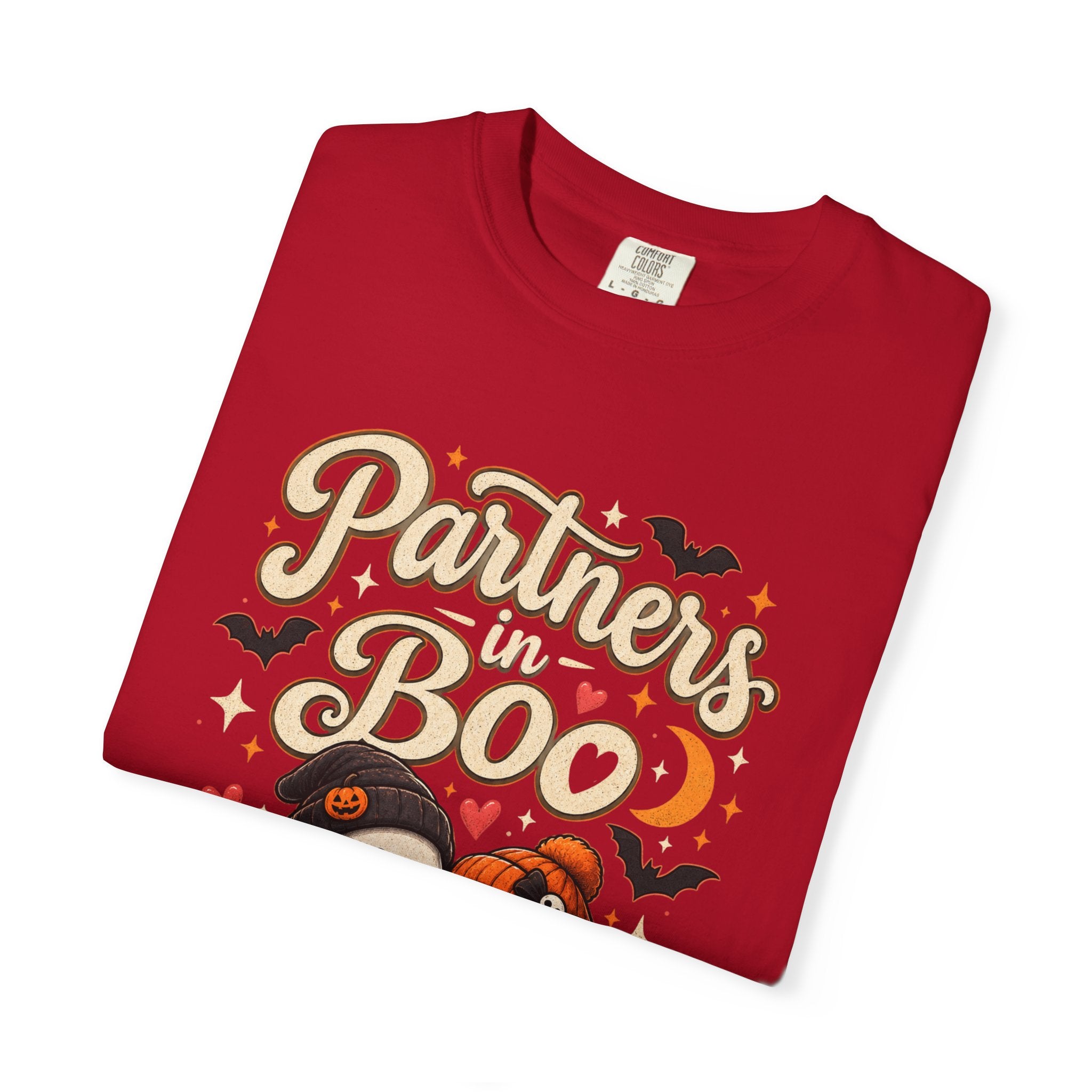 Partners in Boo T-Shirt — Cute Halloween Gnome Couple Tee