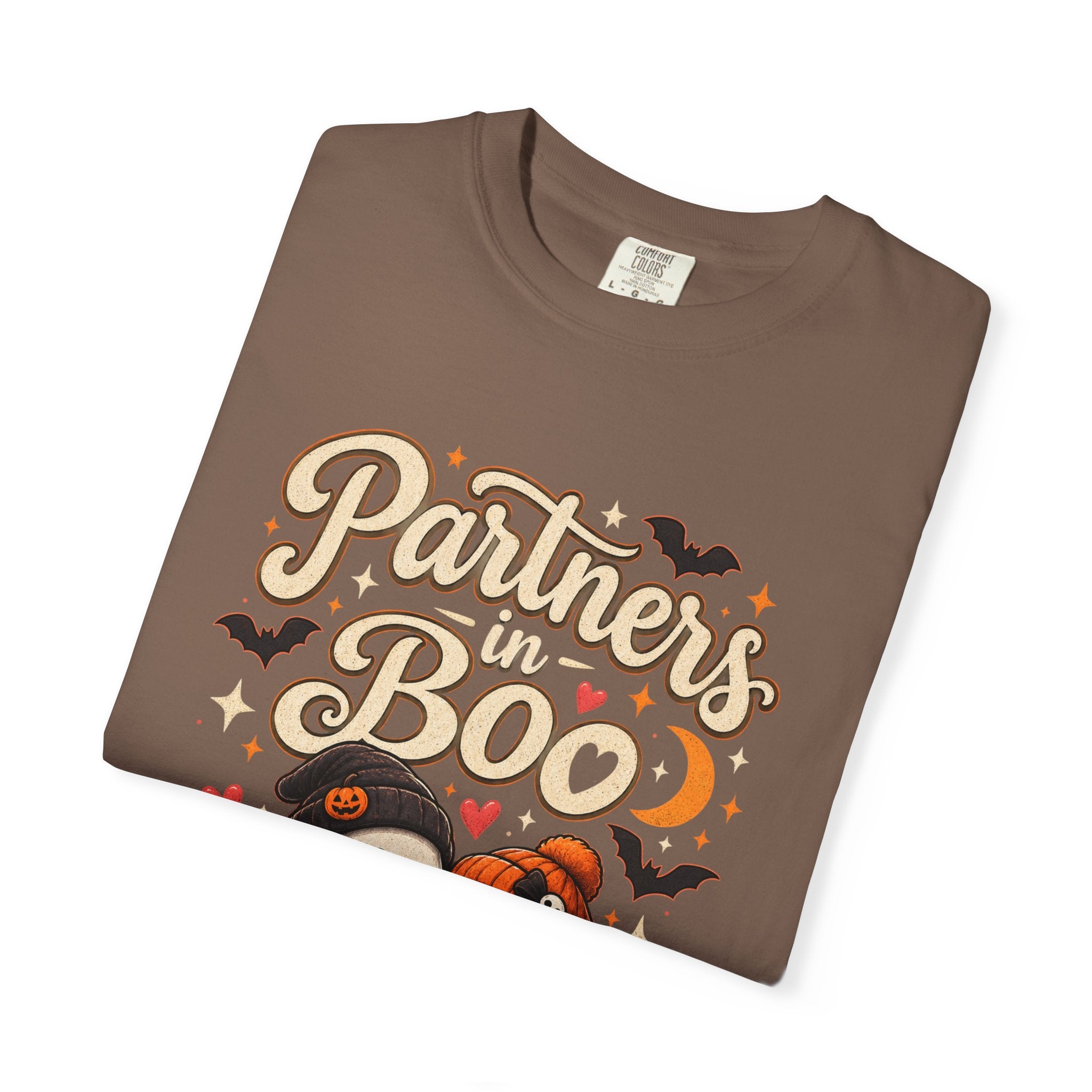 Partners in Boo T-Shirt — Cute Halloween Gnome Couple Tee