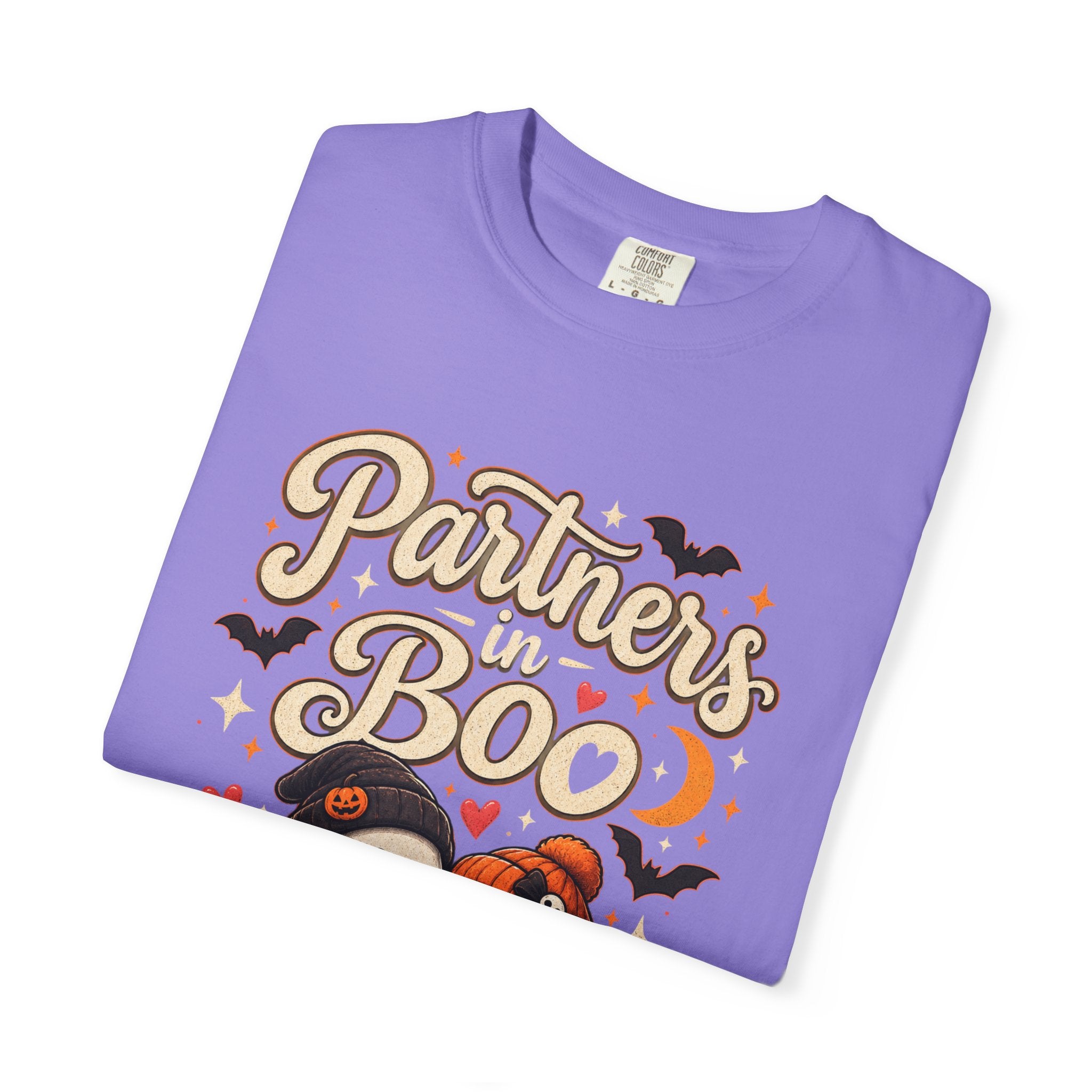 Partners in Boo T-Shirt — Cute Halloween Gnome Couple Tee
