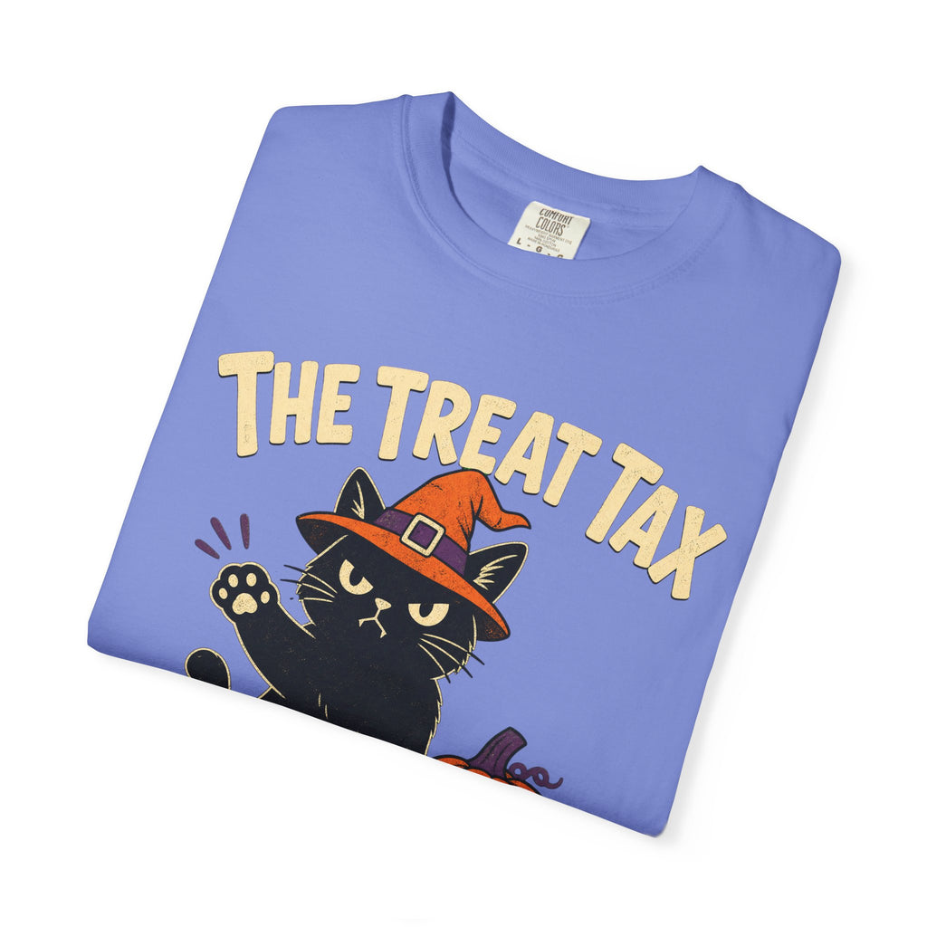 The Treat Tax Is Due Halloween Cat T-Shirt