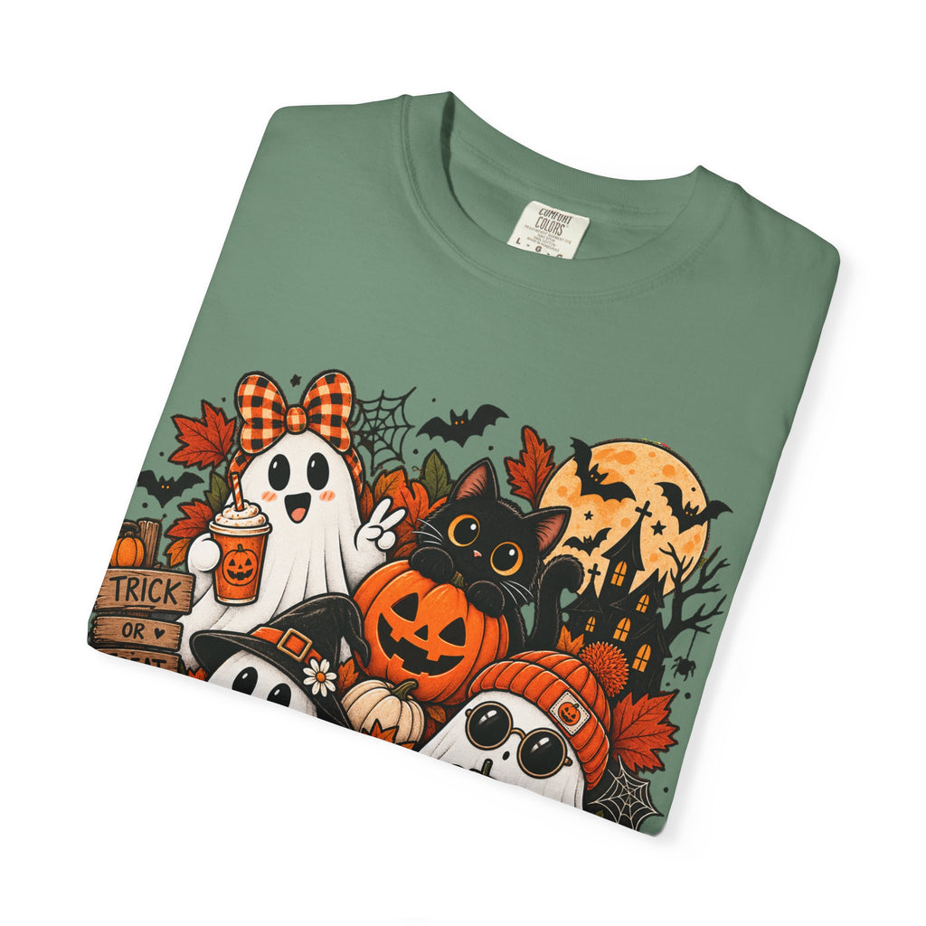 Halloween Ghosts & Pumpkins T-Shirt — Cute Spooky Haunted Night Tee
