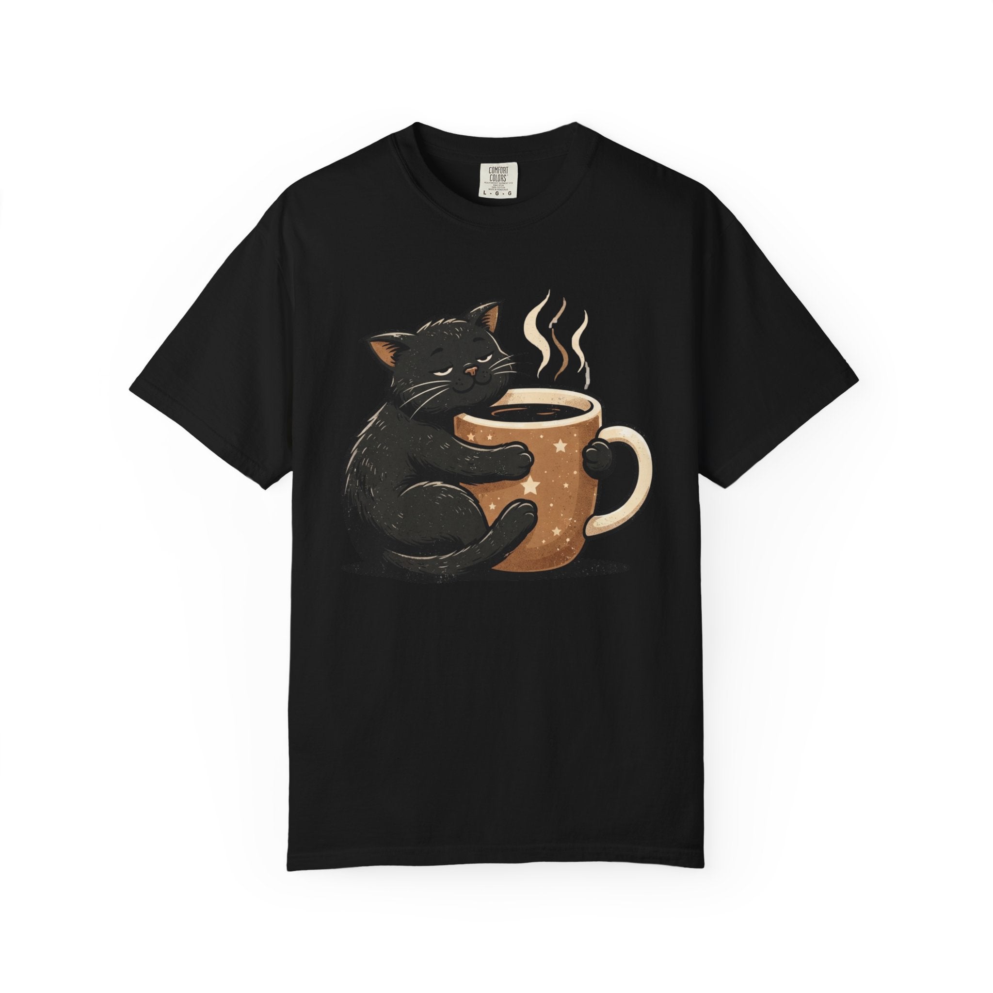 Cat Hugging Coffee Mug T-Shirt